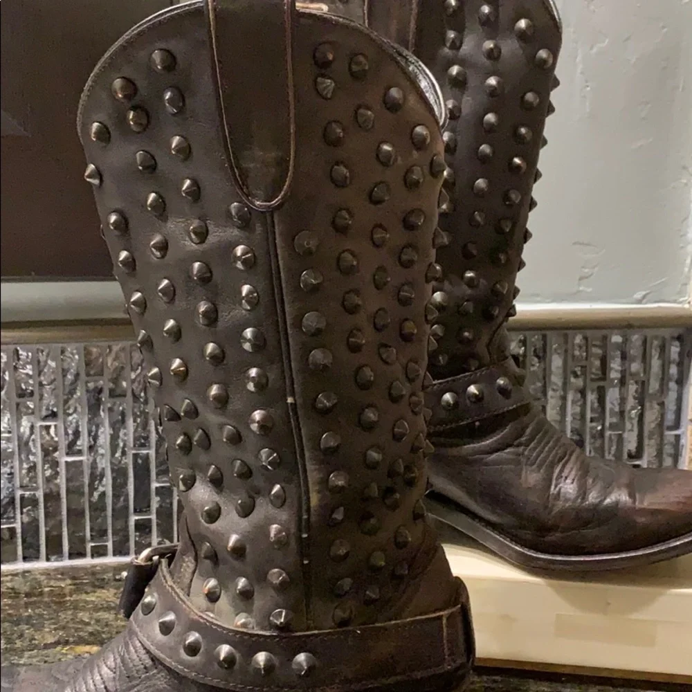 ASH cowboy 🤠 studded boots size 37 1/2 - Picture 4 of 7